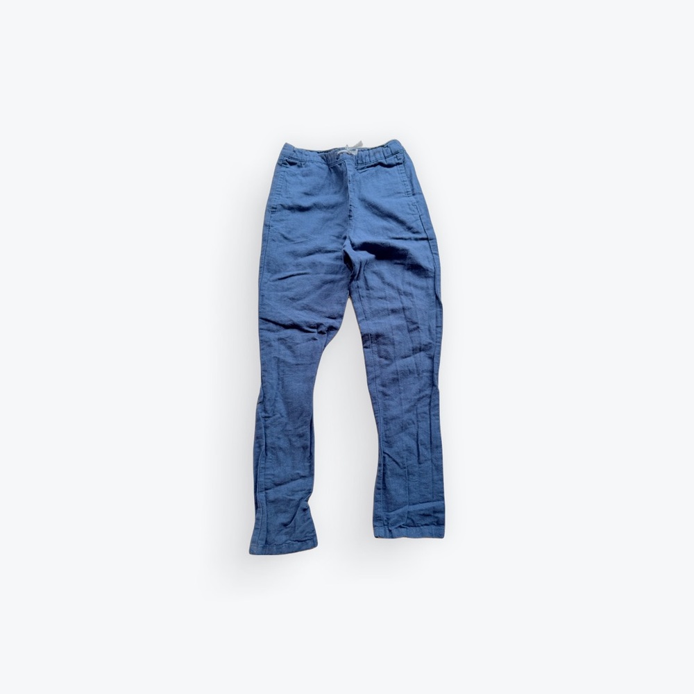 Janie and Jack navy Kids linen pants - Picture 1 of 6